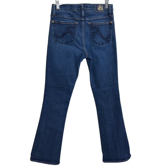 Rock & Republic Kasandra Bootcut Jeans Womens 8 Blue Denim Stretch Mid Rise - Picture 1 of 8